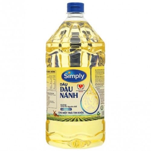 Dầu đậu nành nguyên chất Simply can 2 lít - Ảnh 1