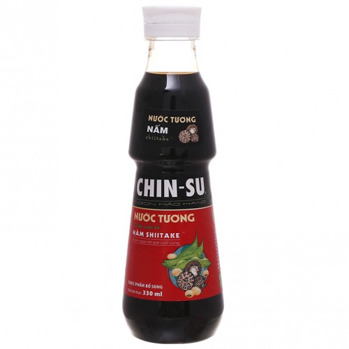 Nước tương Chinsu nấm Shiitake chai 330ml - Ảnh 1