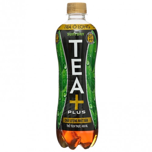 Trà ô long Tea Plus 450ml (thùng 24 chai) - Ảnh 1