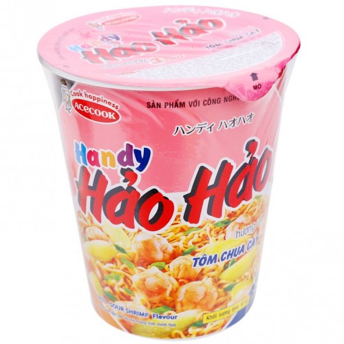 Mì ly Handy Hảo Hảo tôm chua cay 67g (thùng 24 ly) - Ảnh 1