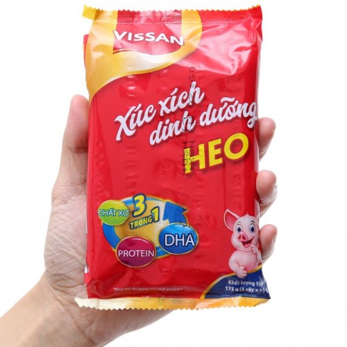 Xúc xích heo dinh dưỡng Vissan gói 5 cây 175g - Ảnh 1