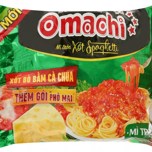 Mì khoai tây Omachi xốt Spaghetti 90g (Lốc 5 gói) - Ảnh 1