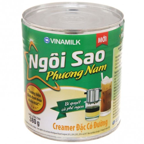 Sữa đặc có đường Ngôi sao Phương Nam lon 380g - Ảnh 1