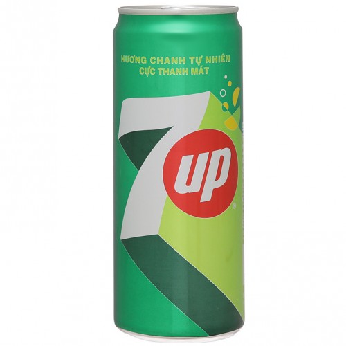 7 Up vị chanh lon 320ml - Ảnh 1