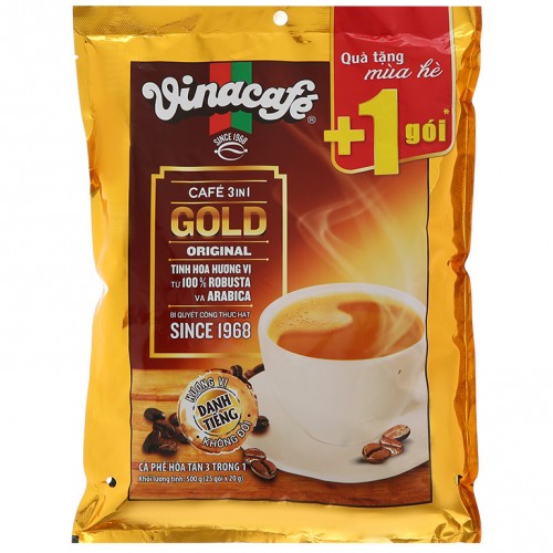 Cà phê sữa VinaCafé Gold Original 500g (25 gói) - Ảnh 1