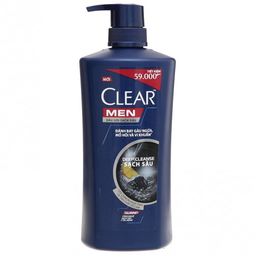 Dầu gội Clear Men Deep Cleanse 612ml - Ảnh 1