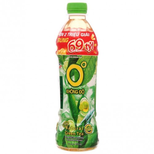 Trà xanh Không độ vị chanh 455ml (thùng) - Ảnh 1