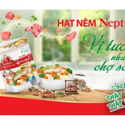 Hạt nêm Neptune 4 trong 1 Vị heo 50g - Ảnh 1