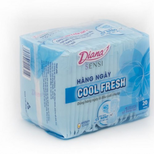 Băng vệ sinh Diana Sensi Cool Fresh 20 miếng. KM: 2 miếng - Ảnh 1