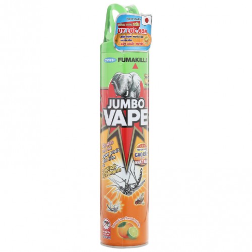 Bình xịt muỗi Jumbo Vape F9 hương cam chanh 600ml - Ảnh 1