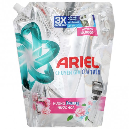 Nước giặt Ariel cửa trên hương Downy nước hoa túi 1.8kg - Ảnh 1