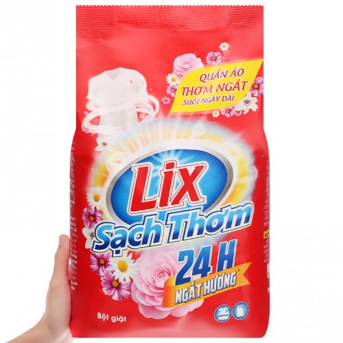 Bột giặt Lix sạch thơm 24h ngát hương túi 5.5kg - Ảnh 1