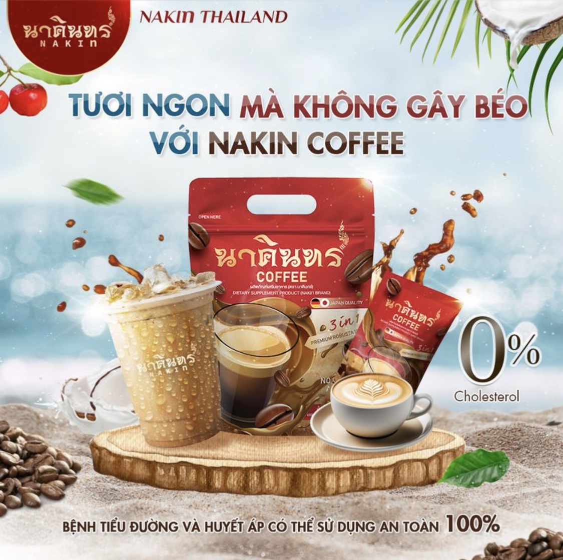 Cà phê giảm cân đẹp da NAKIN THAILAND —> mua 1 tặng 1  - Ảnh 3